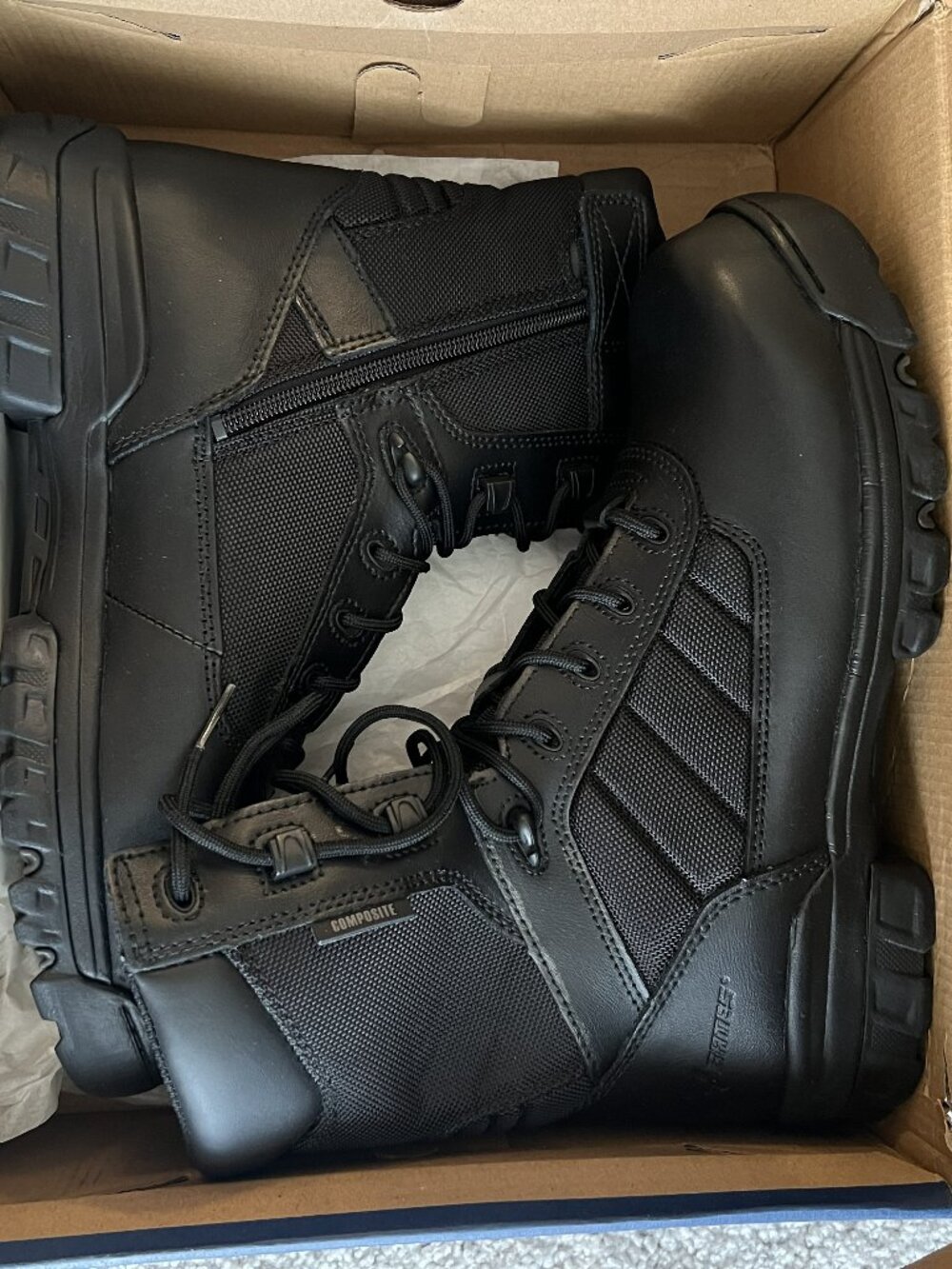 BATES Tactical Sport E02263 Mens 8" Side Zip Composite Safety Toe Boots SZ 10